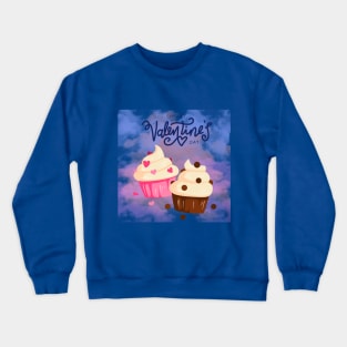 Happy Valentines Day Cupcake Crewneck Sweatshirt